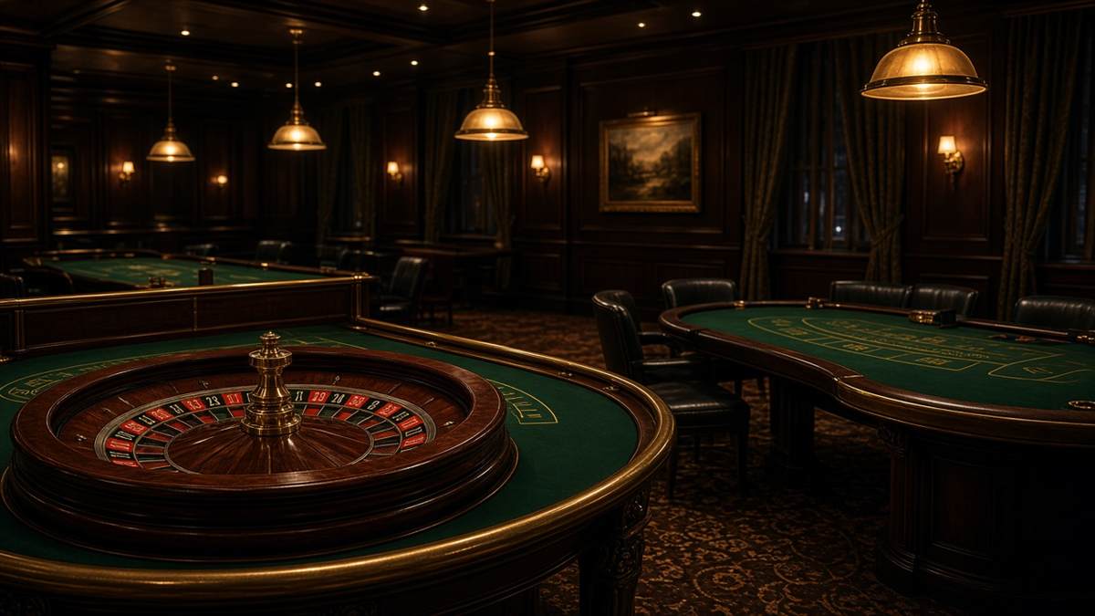 Roulette and blackjack tables in the ChefoonRest salon